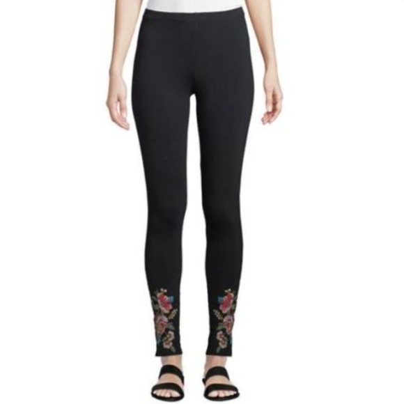 JWLA Johnny Was Vernazza Black Embroidered Legging - Picture 3 of 3